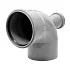 Отвод PP-H с выходом фронтально-тыльный серый Дн 110х50х87гр б/нап в/к VALFEX 23124150