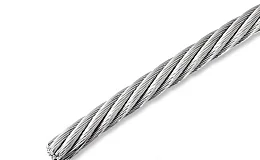 Трос DIN 3055, из нерж. стали А4 (316L) 1,5мм (7х7) (500М)