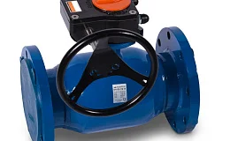 Кран шаровой стальной Ду150 Ру16 с редуктором фланцевый Temper 28320150, DN 150