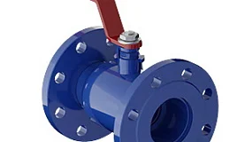 Кран шаровой цельносварной фланцевый 11с67п 2ЦФ.00.1 DN20/15 PN40 L=117 мм МАРШАЛ