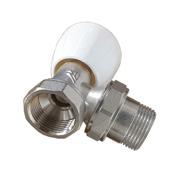 Вентиль ручной радиаторный угловой с уплотнительным кольцом 3/4 MC THERMA Q