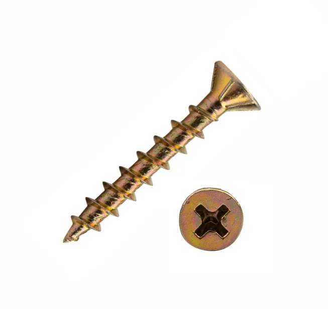 Саморез оконный 4.1х20 острый жёлтый цинк