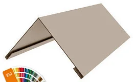 Конек плоский с подгибом 0,45x200x200x2000 цвет под заказ