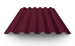 Профнастил окрашенный С21 0.8х1000 RAL 3005 длина под заказ