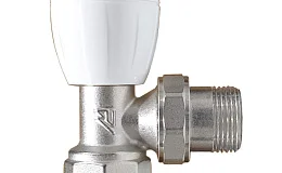 Вентиль ручной радиаторный угловой с уплотнительным кольцом 3/4 MC THERMA Q