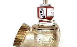 Клапан пожарн лат угл 125 гр КПЛ 65-1 Ду 65 1,6 МПа муфта-цапка с датч пол ДППК 23 Апогей 110006, DN 65