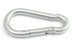 Карабин 4 оцинк. без фиксатора