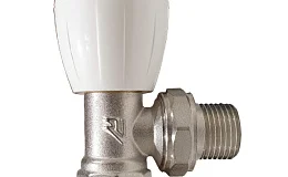 Вентиль ручной радиаторный угловой с уплотнительным кольцом 1/2 MC THERMA Q