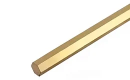 Шестигранник латунный 30 п/тв ПТ АВ, длина 3 м, марка ЛС59-1