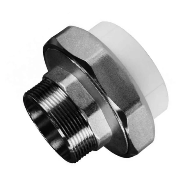 Муфта PP-R комбинированная разъемная белая НР Дн 20х3/4" VALFEX 10156120