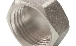 Заглушка латунь никель Ду 25 (1") ВР Valfex VF.590.N.100, DN 25, 1 дюйм