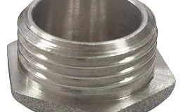 Заглушка латунь никель Ду 32 (1 1/4") НР VALFEX VF.583.N.114, DN 32