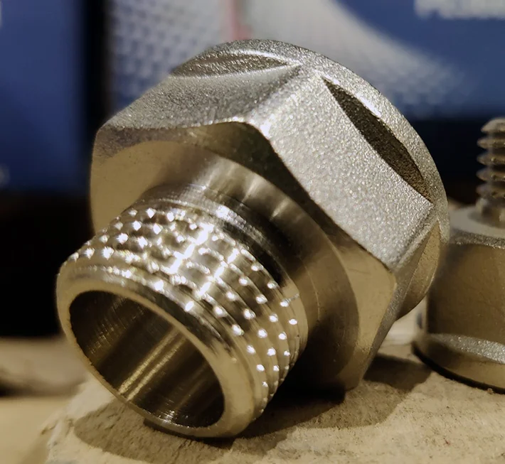 Переход латунь никель Ду 25х15 (1"х1/2") ВР/НР Valfex VF.592.N.100.012, DN 25, 1 дюйм