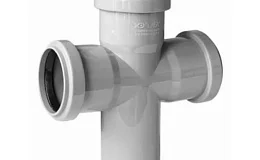 Крестовина PP-H 1-плоскостная серая Дн 50х50х50х87гр б/нап в/к VALFEX 27205050