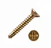 Саморез оконный 3.9х13 сверло жёлтый цинк