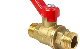 Кран шаровой латунь 11Б27фт1М Ду20 Ру40 НР/НР рычаг VALFEX VF.220.LR1.034, DN 20, 3/4 дюйма