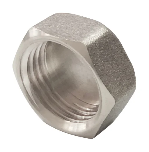 Заглушка латунь никель Ду 25 (1") ВР Valfex VF.590.N.100, DN 25, 1 дюйм