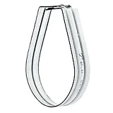 Хомут грушевидный сталь Ду 40 (Дн 48-53) (1 1/2") б/к, DN 40