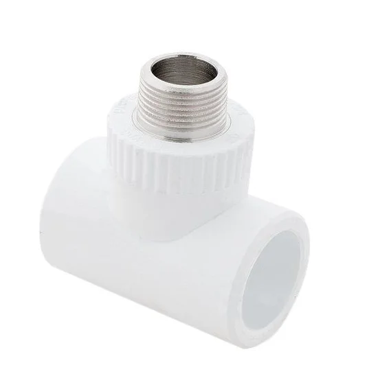 Тройник PP-R комбинированный белый НР Дн 20x3/4" RTP (РосТурПласт) 10754