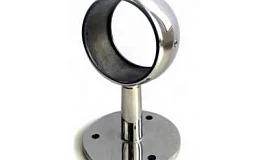 Пристенное крепление шаровидное, сквозное (зеркало) 38,1, марка AISI 304