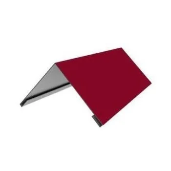 Конек плоский с подгибом  0,45х150х150х2000 RAL 3005 винно-красный