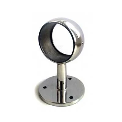 Пристенное крепление шаровидное сквозное AISI 304 38 (зеркало)