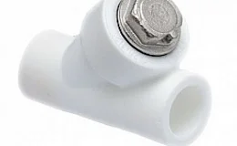 Фильтр PP-R сетчатый белый внутренняя пайка Дн 32x45гр RTP (РосТурПласт) 32998