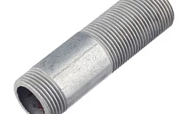 Сгон стальной укороч оцинк Ду15 L=100мм из труб по ГОСТ 3262-75, DN 15, 1/2 дюйма