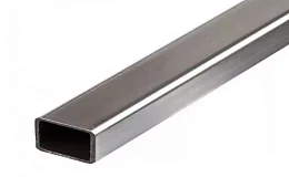 Трубы нержавеющие электросварные ЭСВ прямоугольные 50х25х2 шлиф имп ASTM A554, длина 6 м, марка AISI 430