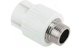 Муфта PP-R комбинированная белая НР Дн 20x1/2" RTP (РосТурПласт) 10662