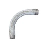 Отвод стальной гнутый двухрезьбовой оцинк Ду15 (Дн21,3х2,8) из труб по ГОСТ 3262-75, DN 15, 1/2 дюйма