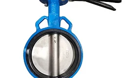 Затвор дисковый пов чуг Ду50 Ру16 межфл с рукояткой диск НЕРЖ манжета EPDM, DN 50