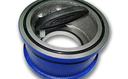 Клапан обратный чугун поворотн аналог 19ч21бр Ду 150 Ру16 межфл заслонка чугун БЛМЗ, DN 150