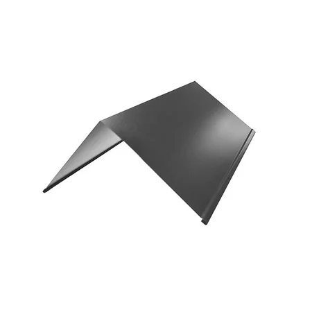 Конек плоский с подгибом 0,45x200x200x2000 RAL7024 графитовый-серый