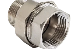 Соединитель латунь никель американка Ду 15 (1/2") прямой ВР/НР Valfex VF.340.N.012, DN 15, 1/2 дюйма