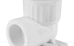 Угольник PP-R комбинированный белый ВР Дн 25х1/2" с креплением VALFEX 10120025