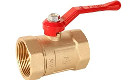 Кран шаровой латунь Практик 120 Ду40 Ру16 ВР рычаг ГАЛЛОП 103280, DN 40