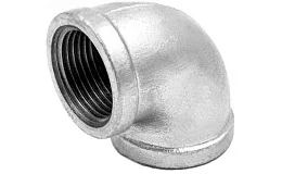 Угольник проходной чугун оц Ду 15 (1/2") ВР/ВР, DN 15, 1/2 дюйма