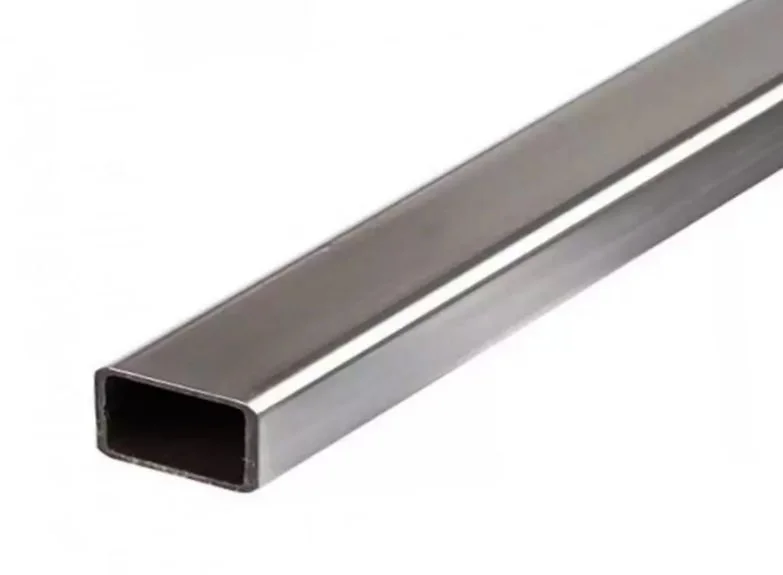 Трубы нержавеющие электросварные ЭСВ прямоугольные 50х25х3 матовая имп ASTM A554, длина 6 м, марка AISI 304 (08Х18Н10)