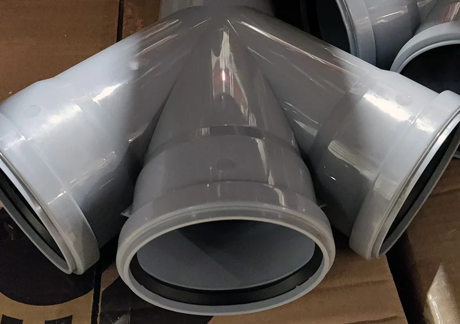 Крестовина PP-H 1-плоскостная серая Дн 110х110х110х45гр б/нап в/к VALFEX 27111110