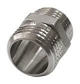 Ниппель латунь никель Ду 25 (1") НР Valfex VF.582.N.100, DN 25, 1 дюйм