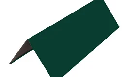 Конек плоский с подгибом  0,45х150х150х2000 RAL 6005 зеленый мох