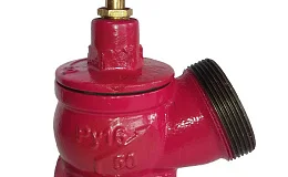 Клапан пожарн чугун угл 125 гр КПК 50-1 Ду 50 1,6 МПа муфта-цапка Апогей 110037, DN 50