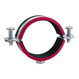 Хомут трубный сталь оц с резин прокладк 1 1/4" (Дн 39-46) ±2мм М8 б/к BILTI