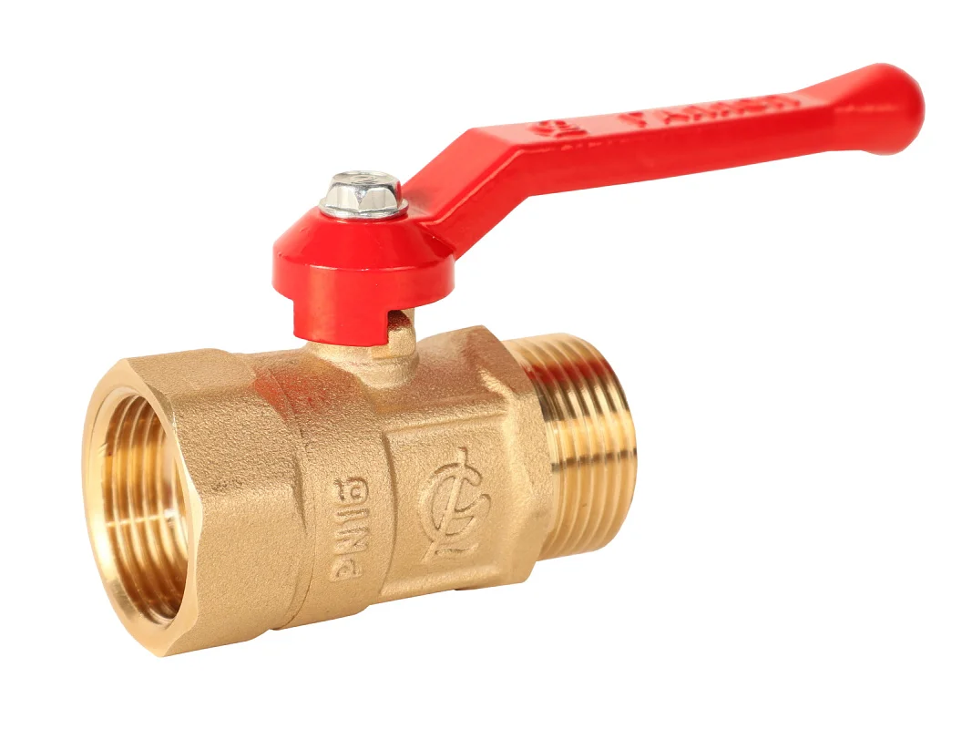 Кран шаровой латунь Практик 121 Ду20 Ру16 ВР/НР рычаг ГАЛЛОП 0103270, DN 20, 3/4 дюйма