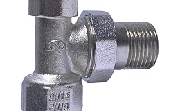 Клапан запорный для радиатора Ду 20 угловой Россия 00921000, DN 20, 3/4 дюйма