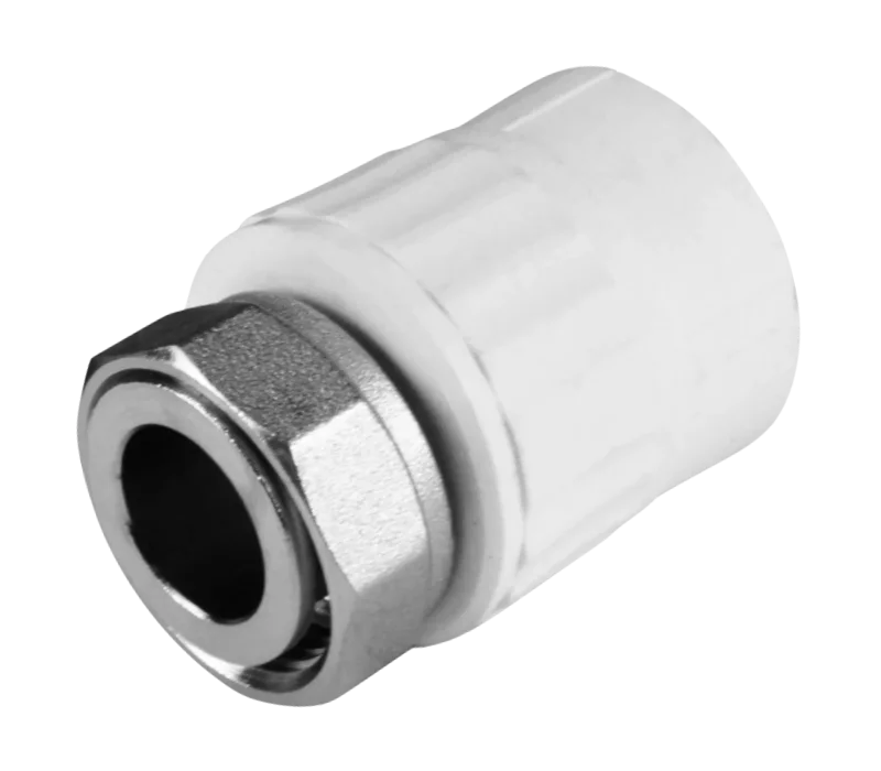 Муфта PP-R комбинированная белая с накидной гайкой Дн 32х1 1/4" на метал. штуцере VALFEX 10139132