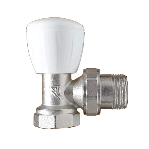 Вентиль ручной радиаторный угловой с уплотнительным кольцом 3/4 MC THERMA Q