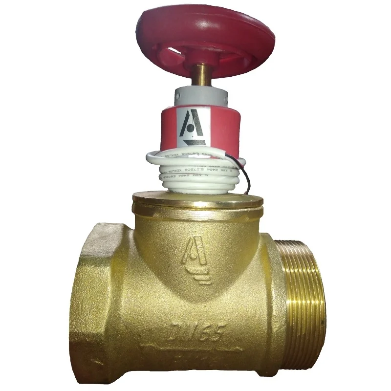 Клапан пожарн лат прям КПЛП 65-1 Ду 65 1,6 МПа муфта-цапка с датч пол ДППК 23 Апогей 110020, DN 65