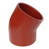 Отвод чугун SML Ду 125х45гр б/растр, DN 125